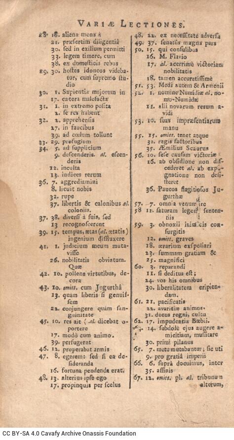 15 x 9 εκ. 18 σ. χ.α. + 179 σ. + 13 σ. χ.α., όπου στο φ. 1 χειρόγραφη σημείωση με μαύ